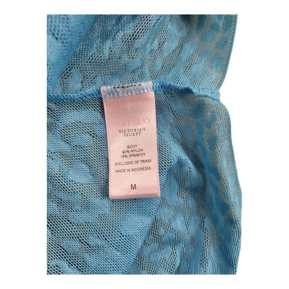 Victoria's Secret Very Sexy Y2K Panties Light Blue Cheetah Print Medium (A3) - Picture 5 of 7